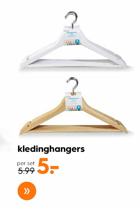 in plaats daarvan Opschudding Fractie kleerhanger folder aanbieding bij Blokker - details