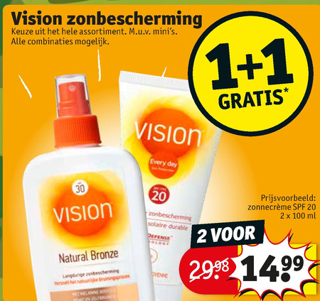 fotografie openbaring Frank Worthley Vision zonnebrandolie folder aanbieding bij Kruidvat - details