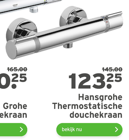 opschorten Decimale groot hansgrohe thermostaatkraan, douchekraan folder aanbieding bij Gamma -  details