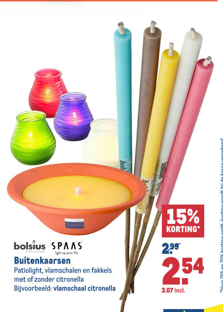 tuinfakkel, citronella folder aanbieding bij Makro - details