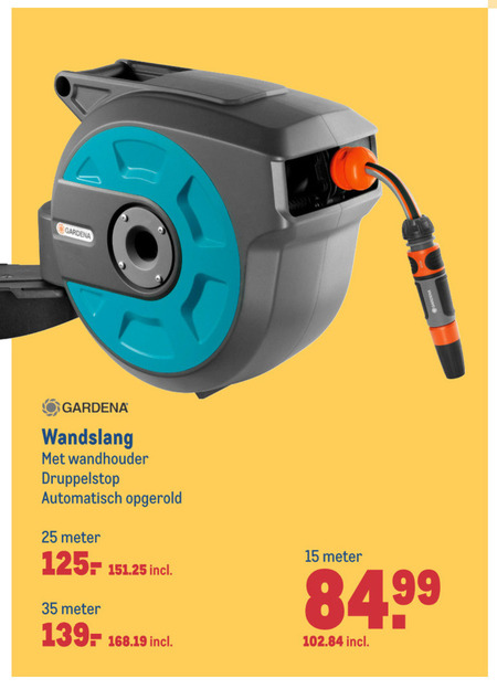 Ontwaken condensor Als reactie op de Gardena tuinslanghaspel folder aanbieding bij Makro - details