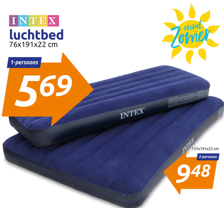 Intex opblaasbaar matras folder aanbieding bij details