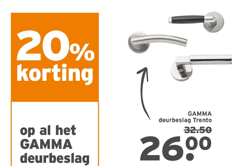 Haiku lineair pk Gamma Huismerk deurbeslag folder aanbieding bij Gamma - details