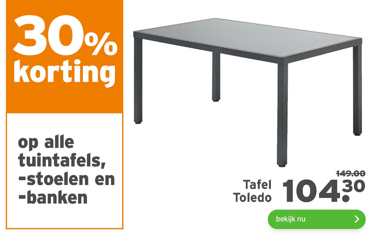 zo Kilimanjaro Fokken tuinstoel, tuintafel folder aanbieding bij Gamma - details