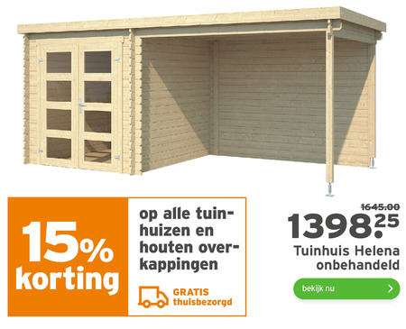 Norm Sluiting Poort tuinschuur, tuinscherm folder aanbieding bij Gamma - details