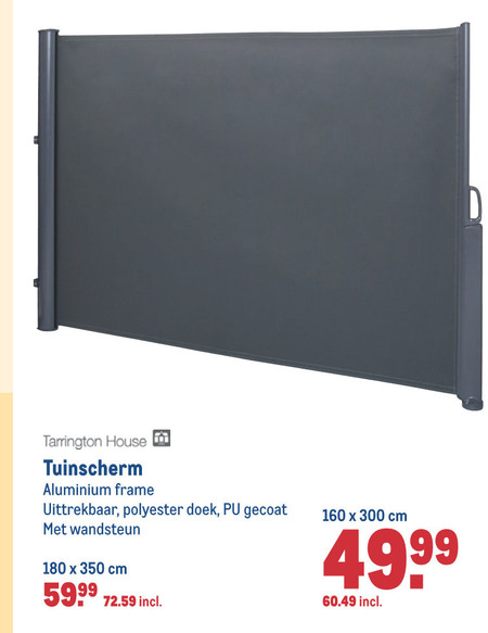 Dank je Manga gebaar Tarrington House tuinscherm folder aanbieding bij Makro - details