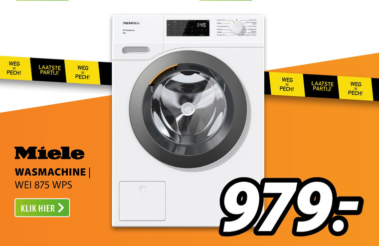 Miele wasmachine folder aanbieding bij Expert -