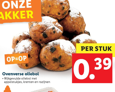 oliebollen folder aanbieding bij Lidl - details