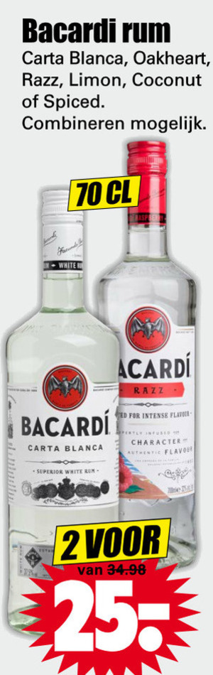 Mooi dood gaan Verplicht Bacardi rum folder aanbieding bij Dirk - details