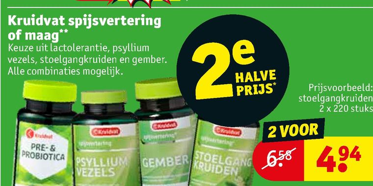 Kruidvat voedingssupplement aanbieding bij Kruidvat -