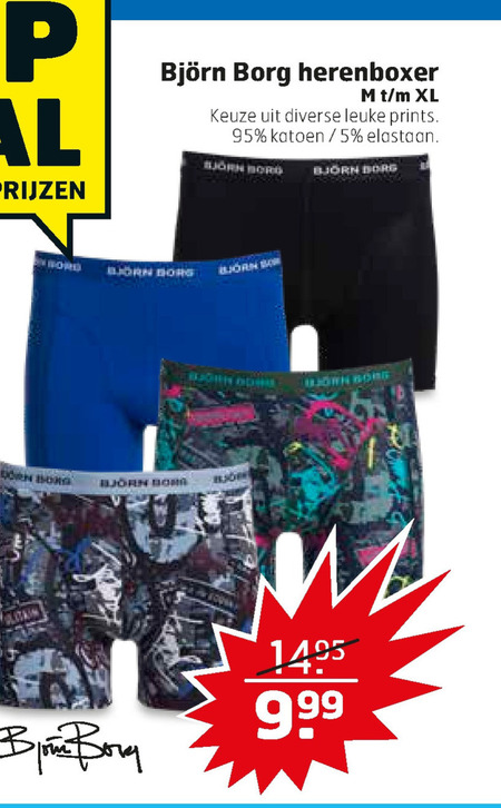 oog Versnipperd wacht Bjorn Borg heren boxershort folder aanbieding bij Trekpleister - details