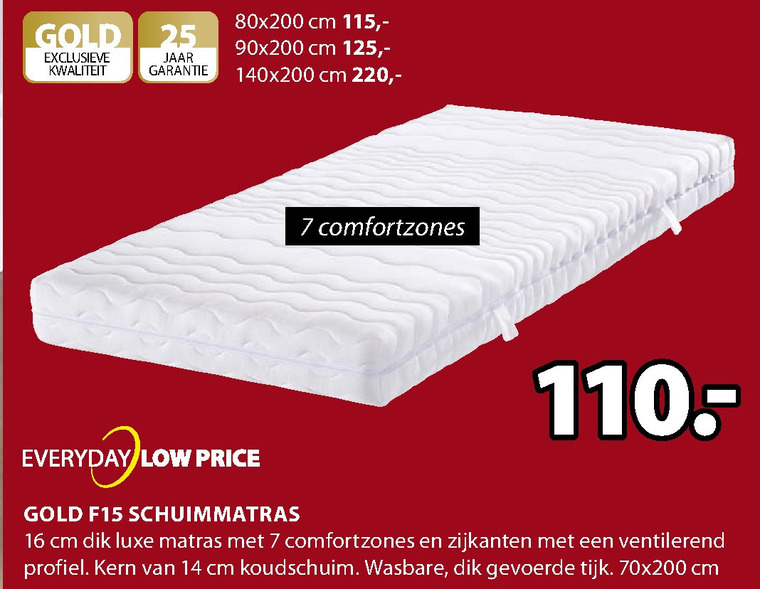 Trojaanse paard Dubbelzinnigheid Piket matras folder aanbieding bij Jysk - details