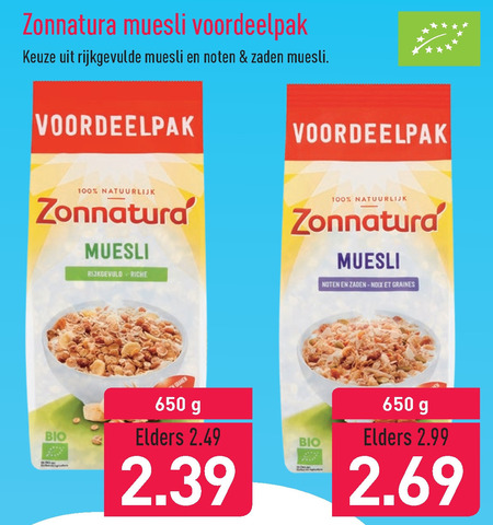 Zonnatura Muesli Folder Aanbieding Bij Aldi - Details