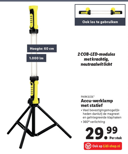 Onderdrukking veteraan Gastheer van bouwlamp folder aanbieding bij Lidl - details