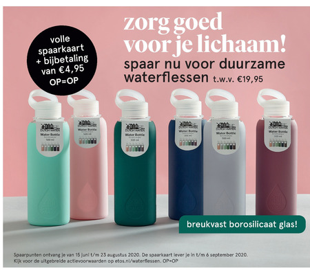 Bad ras Niet meer geldig drinkfles folder aanbieding bij Etos - details