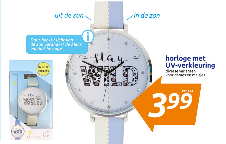 Ophef Verwoesting kopiëren horloge folder aanbieding bij Action - details