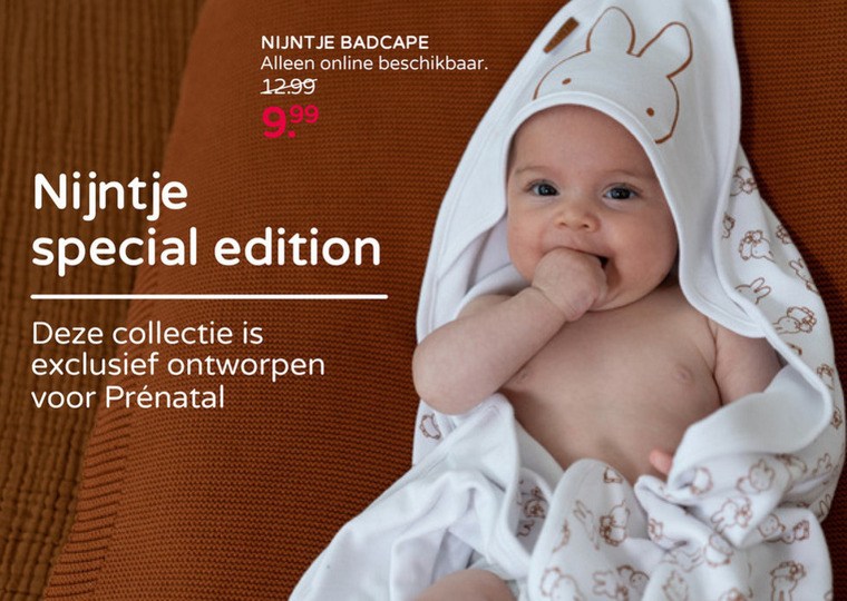 landelijk bijstand speelgoed Nijntje baby badcape folder aanbieding bij Prenatal - details