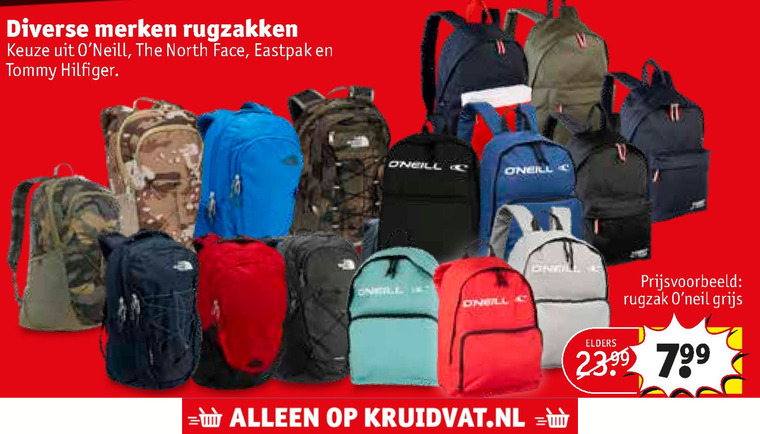 Kruidvat north face rugzak sale