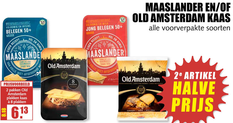 Old Amsterdam Kaas, Kaasplakken Folder Aanbieding Bij MCD Supermarkt ...