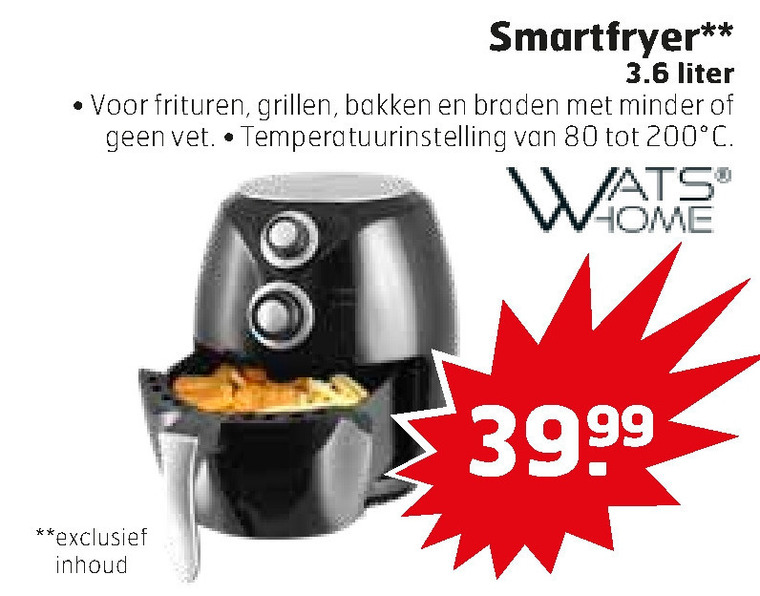 Shuraba Stemmen het spoor Watshome friteuse folder aanbieding bij Trekpleister - details