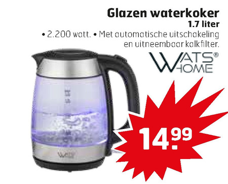 Lokken Op maat Wanneer Watshome waterkoker folder aanbieding bij Trekpleister - details