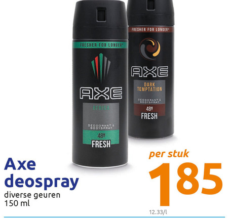 overzee Oefenen Vermeend Axe deodorant folder aanbieding bij Action - details