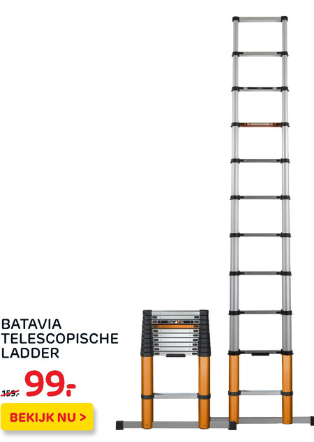 werkplaats Christendom Laat je zien Batavia telescoopladder folder aanbieding bij Praxis - details