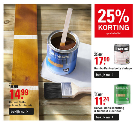 fundament limiet Verhandeling Alle merken beits folder aanbieding bij Karwei - details