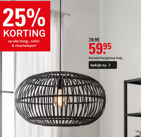 architect Ritmisch Schotel hanglamp, tafellamp folder aanbieding bij Karwei - details