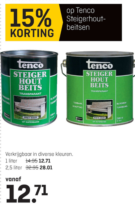 gesmolten Nieuw maanjaar dichtbij Tenco beits folder aanbieding bij Multimate - details