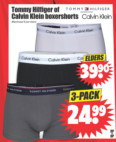 Vergelding tekort mogelijkheid Calvin Klein heren boxershort folder aanbieding bij Dirk - details