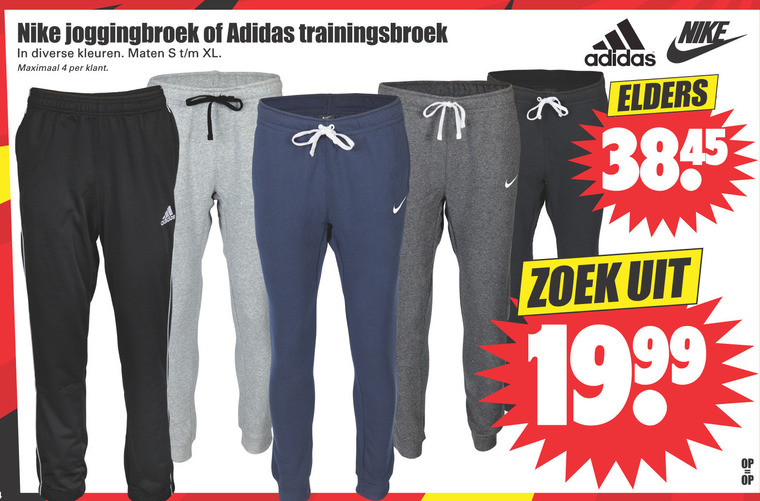 Schandalig Zeeziekte theater Adidas heren joggingbroek folder aanbieding bij Dirk - details