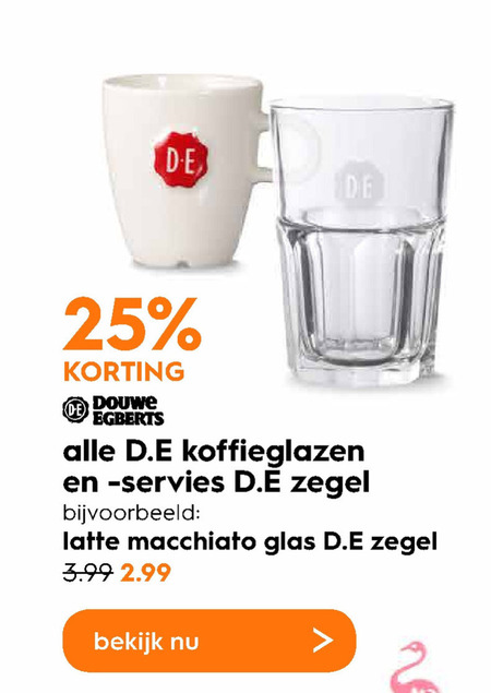 medeleerling Gehakt karbonade Douwe Egberts koffieglas folder aanbieding bij Blokker - details