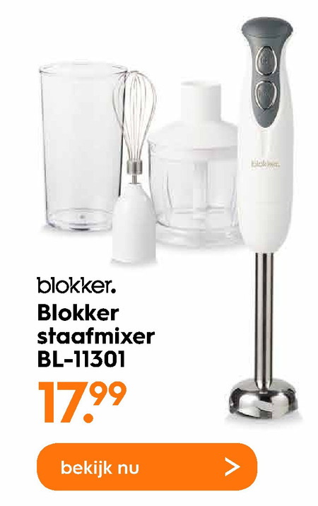 Blokker Huismerk staafmixer folder aanbieding Blokker