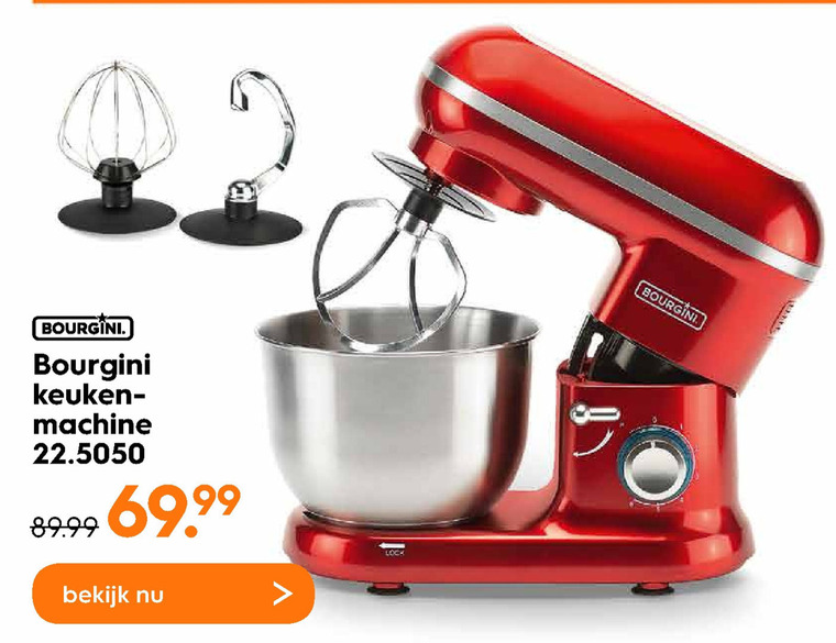 Bourgini keukenmachine aanbieding Blokker - details