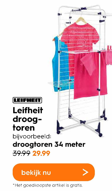 Leifheit droogrek bij Blokker - details