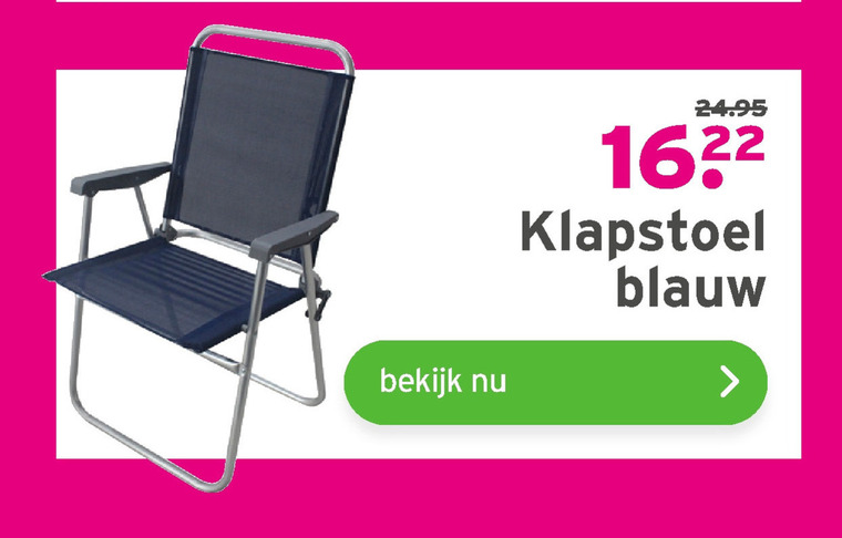 meloen Roman Uitsluiten campingstoel, klapstoel folder aanbieding bij Gamma - details