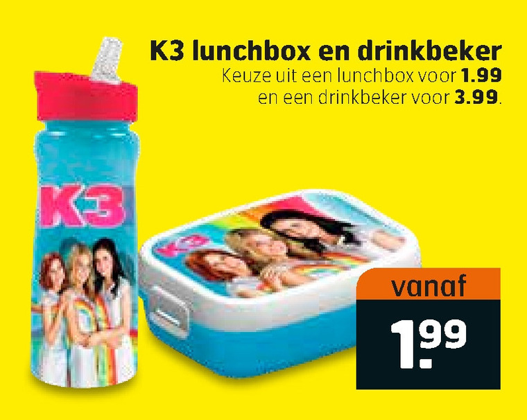 drinkbeker, lunchbox folder aanbieding bij Trekpleister - details