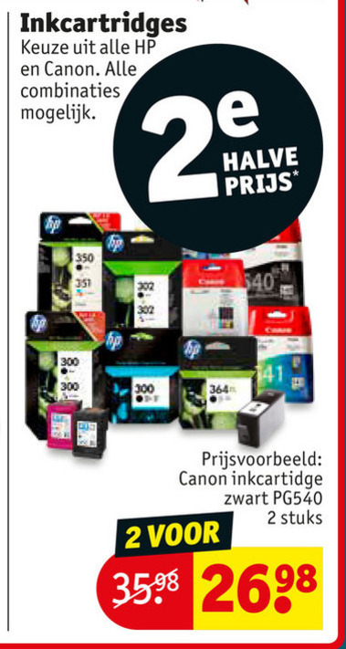 Canon printerinkt folder aanbieding Kruidvat - details