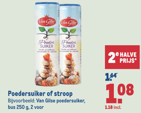 Van Gilse   poedersuiker, stroop folder aanbieding bij  Makro - details