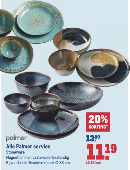 Vaag Nadruk Joseph Banks servies folder aanbieding bij Makro - details