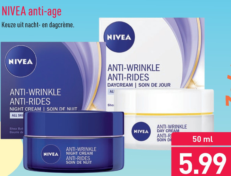 lanthaan Product erotisch Nivea nachtcreme, dagcreme folder aanbieding bij Aldi - details