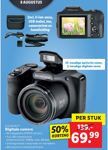 Bij elkaar passen Geniet Openbaren SilverCrest digitale fotocamera folder aanbieding bij Lidl - details