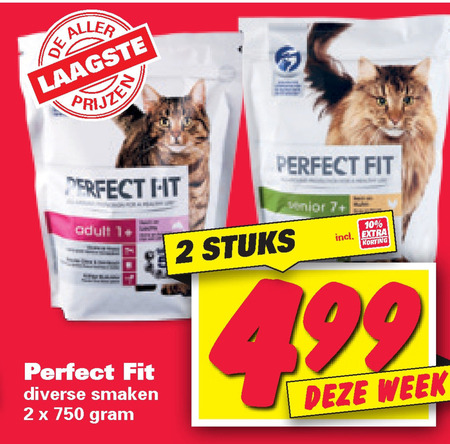 Perfect Fit kattenvoer aanbieding Nettorama details