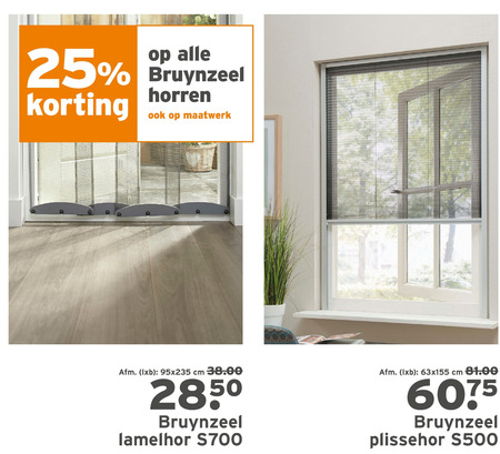 Roest Helm Wiskundige Bruynzeel raamhor, hor folder aanbieding bij Gamma - details