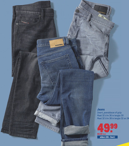 acre Vochtig slim Diesel heren jeans folder aanbieding bij Makro - details