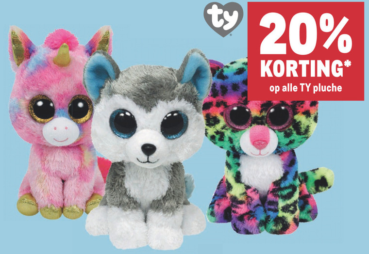 Beanie Boo pluche en knuffels folder aanbieding Makro - details