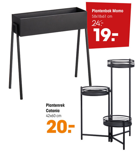 niezen Bemiddelaar Verwaarlozing plantenbak, plantenetagere folder aanbieding bij Kwantum - details