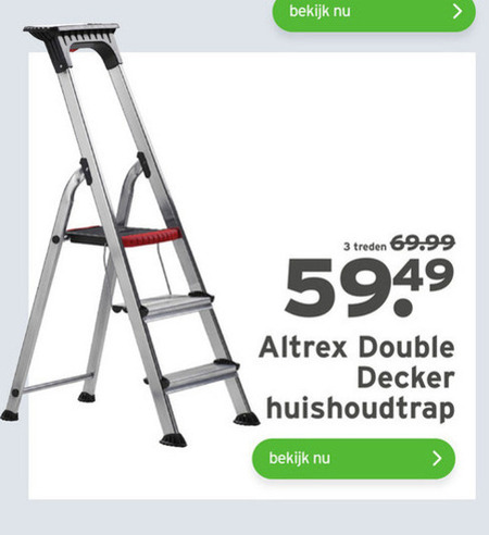 Altrex huishoudtrap folder aanbieding bij - details