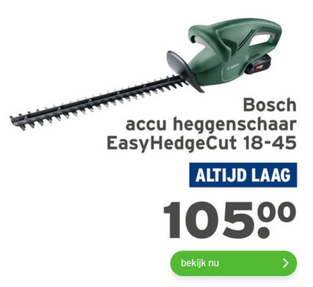 tobben wang Laat je zien Bosch heggenschaar folder aanbieding bij Gamma - details